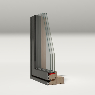 Doorsnede aluminium profiel Scandinavian
