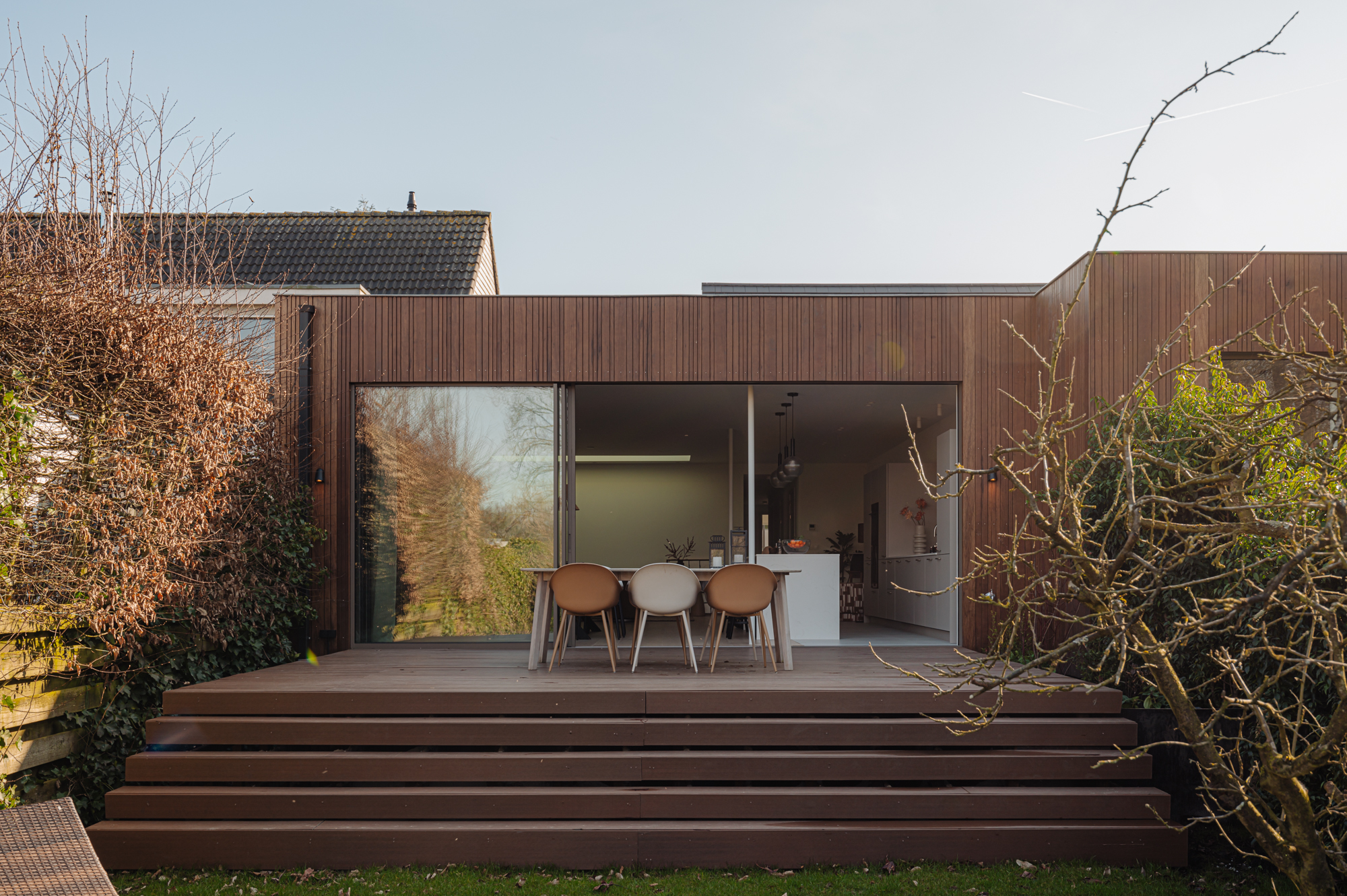 Aluminium schuifpui in gevel — project Abcoude